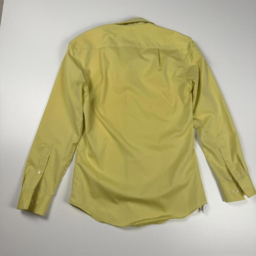 Calvin Klein Yellow Button Up - Picture 3 of 5